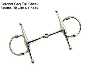 Coronet Gag Full Cheek Snaffle Bit with 6 Cheek