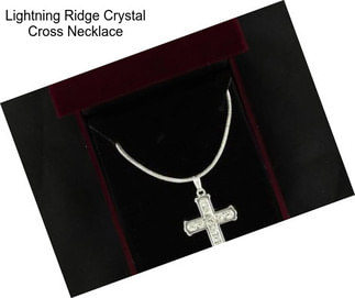 Lightning Ridge Crystal Cross Necklace