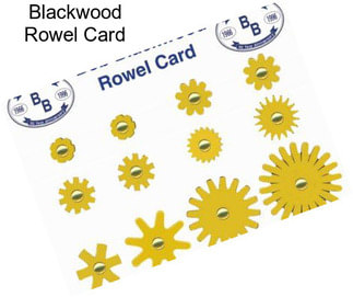 Blackwood Rowel Card