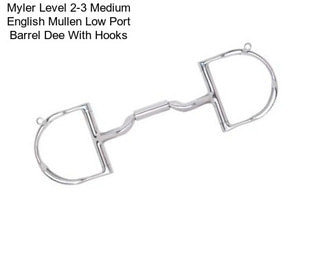 Myler Level 2-3 Medium English Mullen Low Port Barrel Dee With Hooks