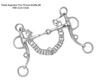 Toklat Argentine Tom Thumb Snaffle Bit With Curb Chain