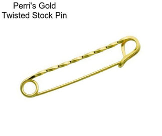 Perri\'s Gold Twisted Stock Pin