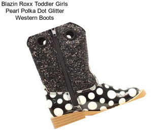 Blazin Roxx Toddler Girls Pearl Polka Dot Glitter Western Boots