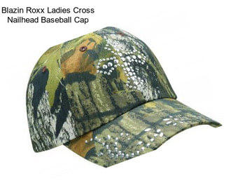 Blazin Roxx Ladies Cross Nailhead Baseball Cap