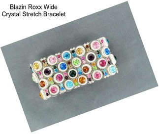 Blazin Roxx Wide Crystal Stretch Bracelet