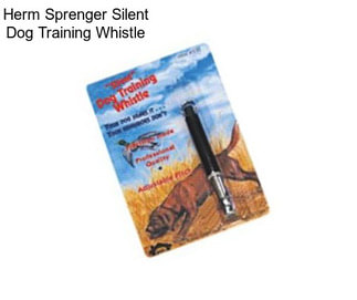 Herm Sprenger Silent Dog Training Whistle