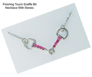 Finishing Touch Snaffle Bit Necklace With Stones