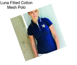 Luna Fitted Cotton Mesh Polo