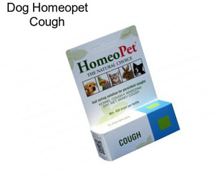 Dog Homeopet Cough