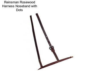 Reinsman Rosewood Harness Noseband with Dots