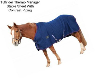 Tuffrider Thermo Manager Stable Sheet With Contrast Piping