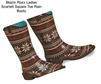 Blazin Roxx Ladies Scarlett Square Toe Rain Boots