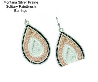 Montana Silver Prairie Solitary Paintbrush Earrings