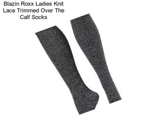 Blazin Roxx Ladies Knit Lace Trimmed Over The Calf Socks