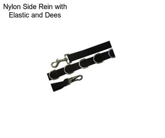 Nylon Side Rein with Elastic and Dees