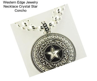 Western Edge Jewelry Necklace Crystal Star Concho