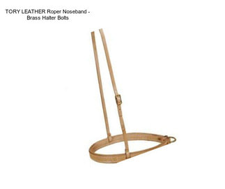 TORY LEATHER Roper Noseband - Brass Halter Bolts