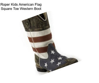 Roper Kids American Flag Square Toe Western Boot