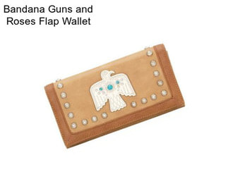 Bandana Guns and Roses Flap Wallet