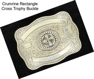 Crumrine Rectangle Cross Trophy Buckle