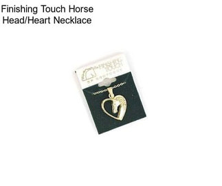 Finishing Touch Horse Head/Heart Necklace