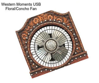 Western Moments USB Floral/Concho Fan