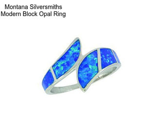 Montana Silversmiths Modern Block Opal Ring