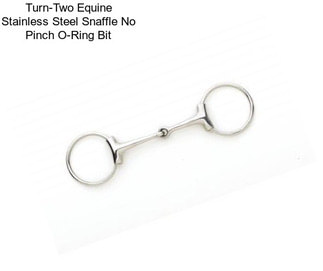 Turn-Two Equine Stainless Steel Snaffle No Pinch O-Ring Bit