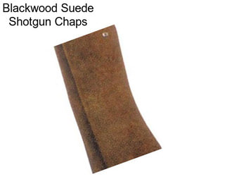 Blackwood Suede Shotgun Chaps