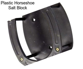 Plastic Horseshoe Salt Block