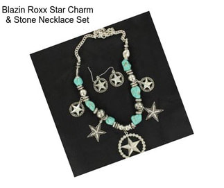 Blazin Roxx Star Charm & Stone Necklace Set