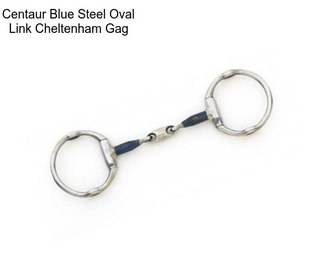 Centaur Blue Steel Oval Link Cheltenham Gag