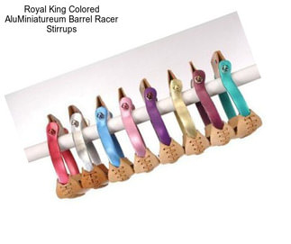 Royal King Colored AluMiniatureum Barrel Racer Stirrups