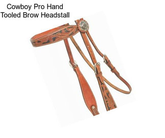 Cowboy Pro Hand Tooled Brow Headstall