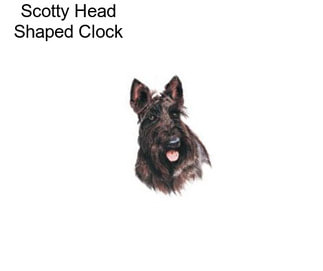 Scotty Head Shaped Clock