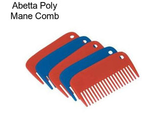 Abetta Poly Mane Comb