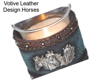 Votive Leather Design Horses