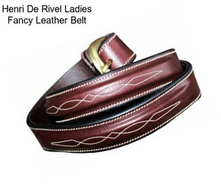 Henri De Rivel Ladies Fancy Leather Belt