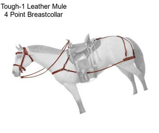 Tough-1 Leather Mule 4 Point Breastcollar