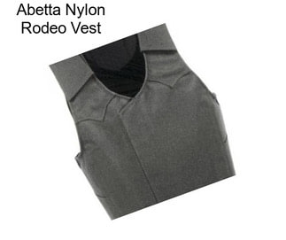 Abetta Nylon Rodeo Vest