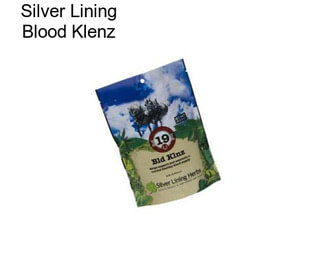 Silver Lining Blood Klenz