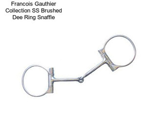 Francois Gauthier Collection SS Brushed Dee Ring Snaffle