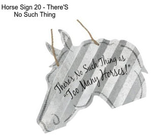 Horse Sign 20\