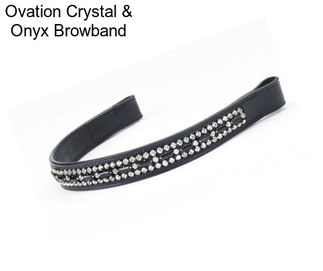 Ovation Crystal & Onyx Browband