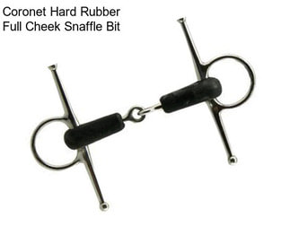 Coronet Hard Rubber Full Cheek Snaffle Bit