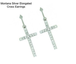 Montana Silver Elongated Cross Earrings