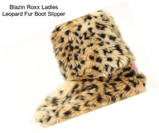 Blazin Roxx Ladies Leopard Fur Boot Slipper