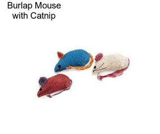 Burlap Mouse with Catnip