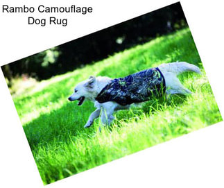 Rambo Camouflage Dog Rug