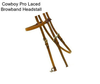 Cowboy Pro Laced Browband Headstall